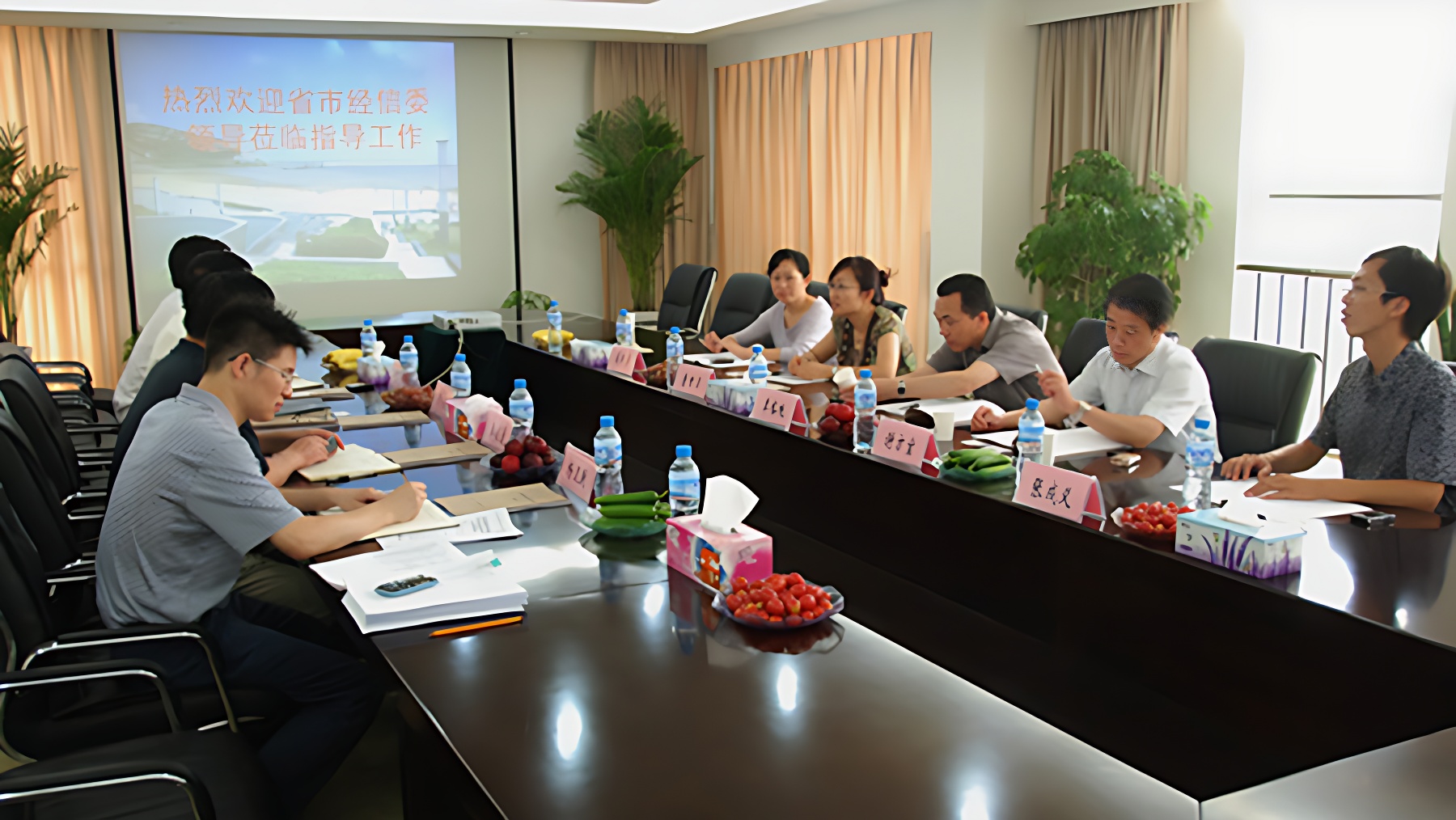 省經(jīng)信委領(lǐng)導(dǎo)、專家對公司企業(yè)技術(shù)中心進行現(xiàn)場考察